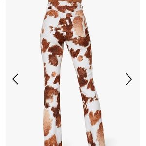 NWT WeWoreWhat Cowhide Baby Boot